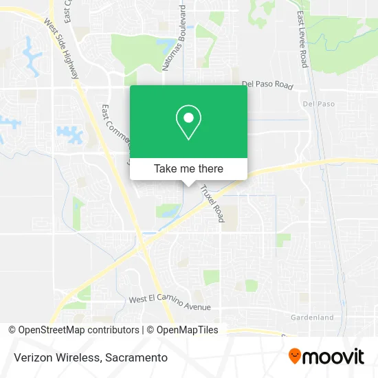 Mapa de Verizon Wireless