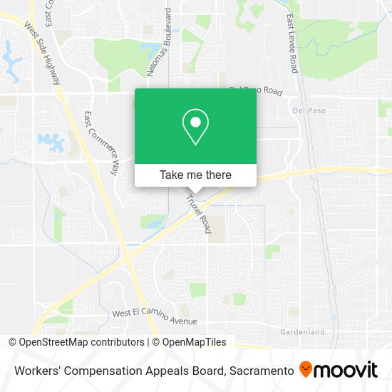 Workers' Compensation Appeals Board map