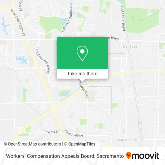 Mapa de Workers' Compensation Appeals Board