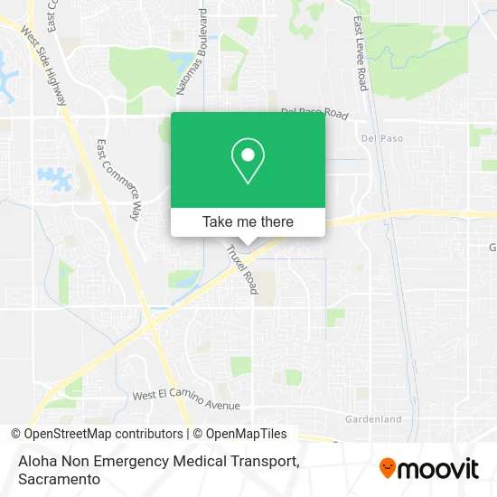 Aloha Non Emergency Medical Transport map