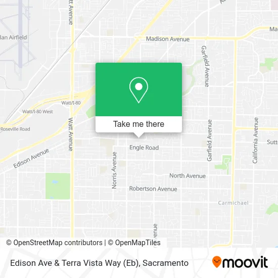 Mapa de Edison Ave & Terra Vista Way (Eb)