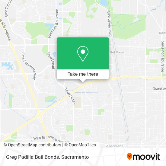 Mapa de Greg Padilla Bail Bonds