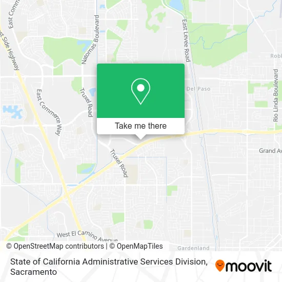 Mapa de State of California Administrative Services Division