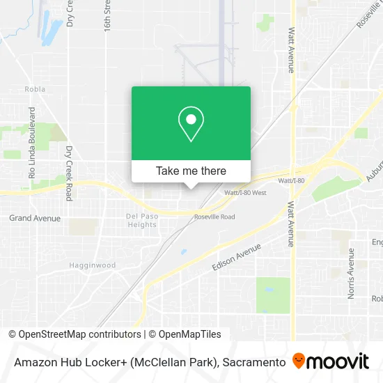 Amazon Hub Locker+ (McClellan Park) map