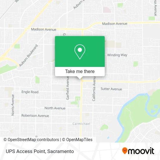 UPS Access Point map