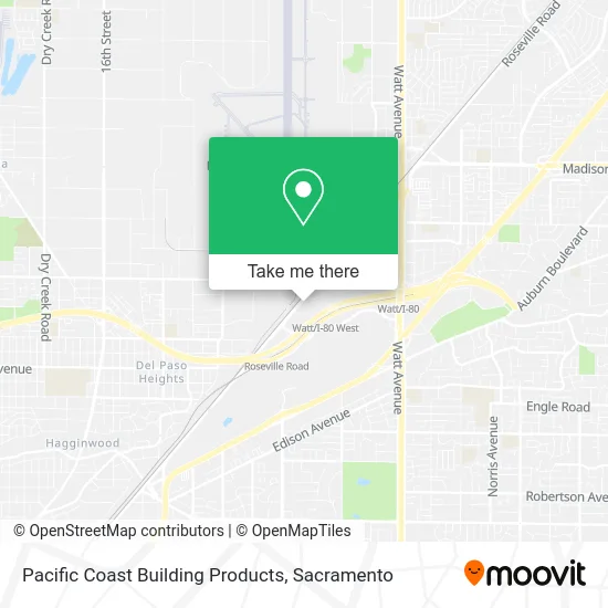Pacific Coast Building Products map