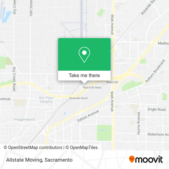 Mapa de Allstate Moving