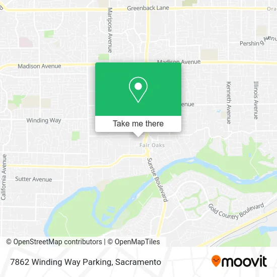 Mapa de 7862 Winding Way Parking