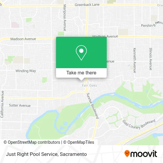 Mapa de Just Right Pool Service