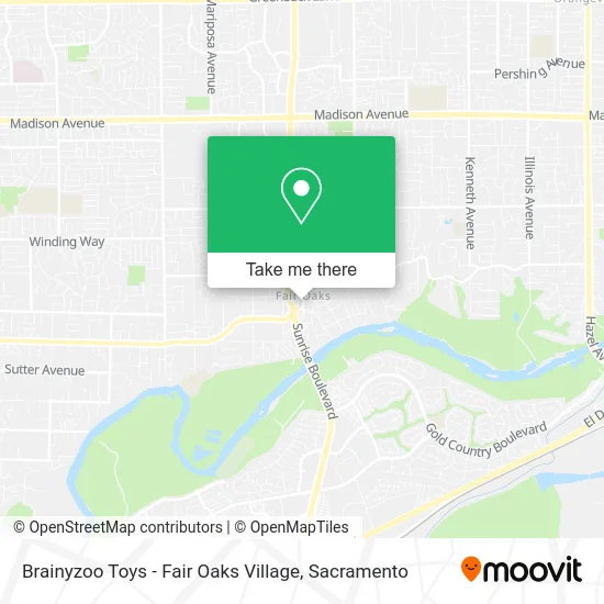 Mapa de Brainyzoo Toys - Fair Oaks Village