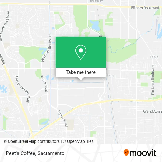 Mapa de Peet's Coffee