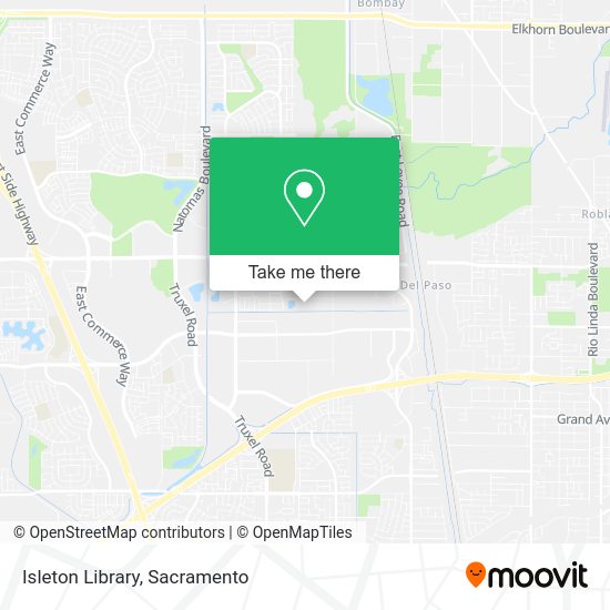Isleton Library map