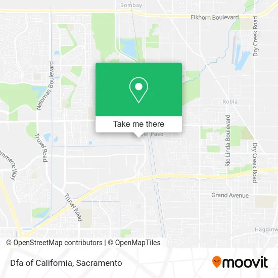 Mapa de Dfa of California