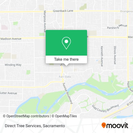 Direct Tree Services map