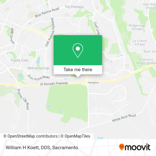 Mapa de William H Koett, DDS