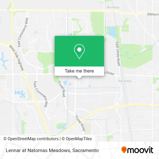 Lennar at Natomas Meadows map