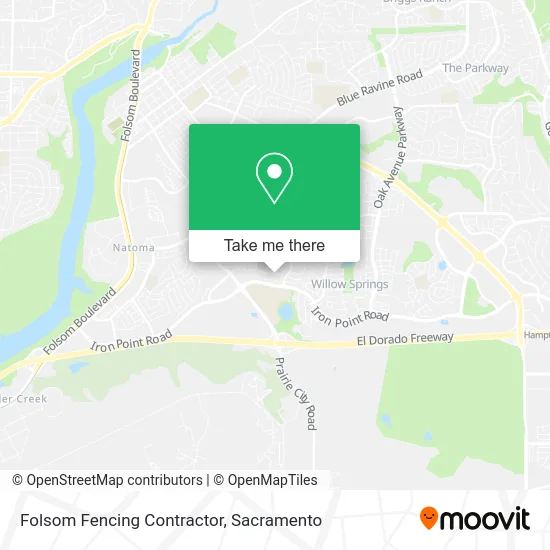 Mapa de Folsom Fencing Contractor