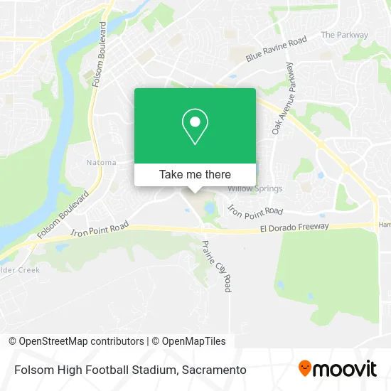 Mapa de Folsom High Football Stadium