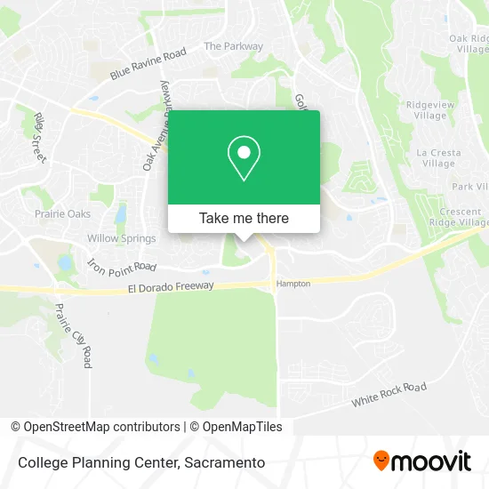 Mapa de College Planning Center