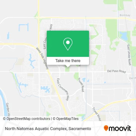 North Natomas Aquatic Complex map