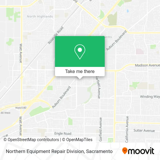 Mapa de Northern Equipment Repair Division