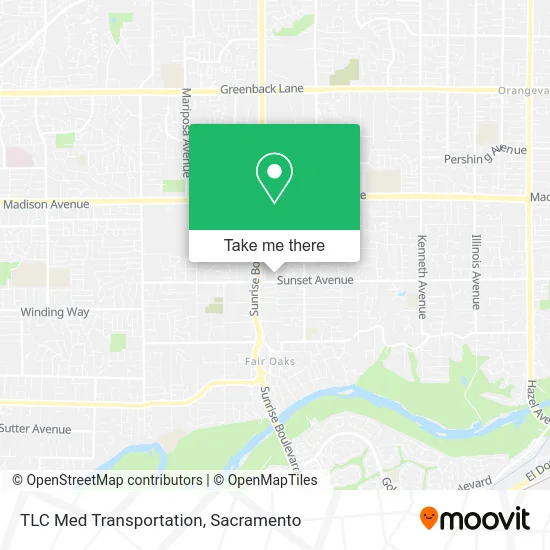 Mapa de TLC Med Transportation