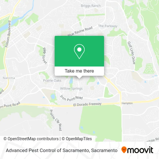 Mapa de Advanced Pest Control of Sacramento