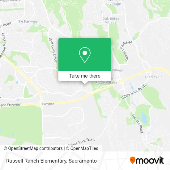 Mapa de Russell Ranch Elementary