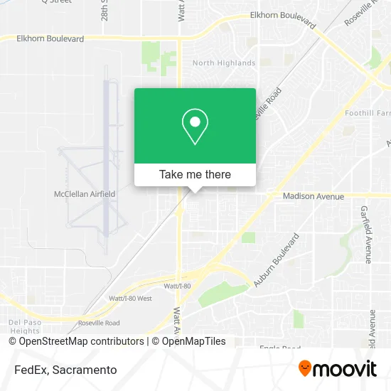 Mapa de FedEx