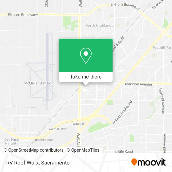 Mapa de RV Roof Worx