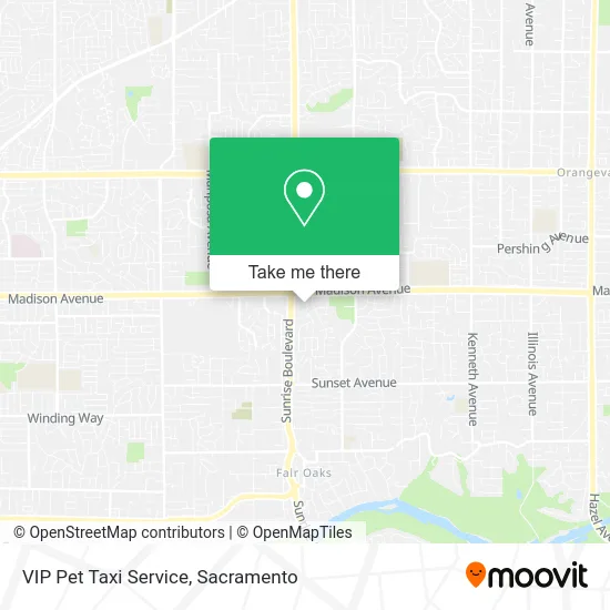 VIP Pet Taxi Service map