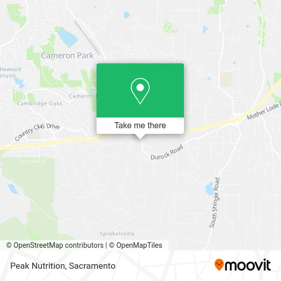 Mapa de Peak Nutrition