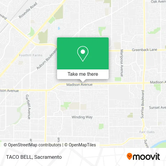 Mapa de TACO BELL