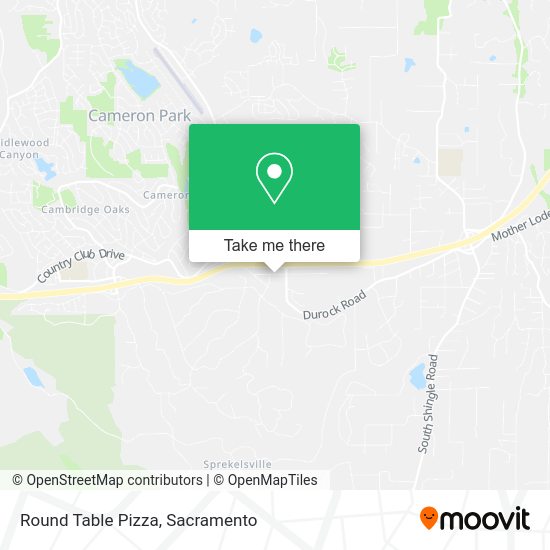 Round Table Pizza map
