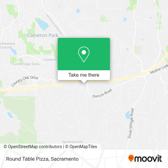 Mapa de Round Table Pizza