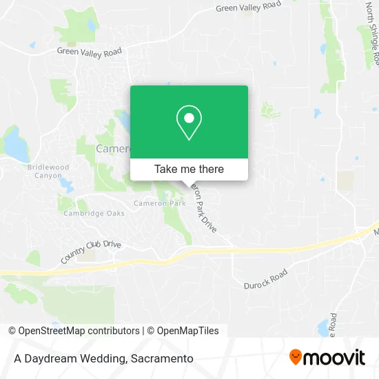 A Daydream Wedding map