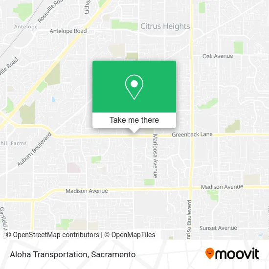 Mapa de Aloha Transportation