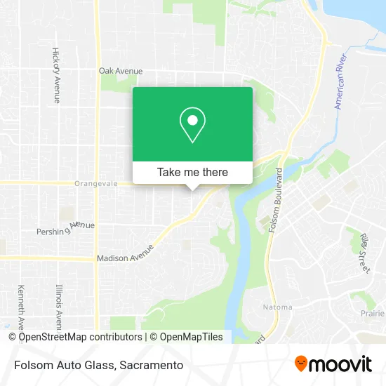 Mapa de Folsom Auto Glass