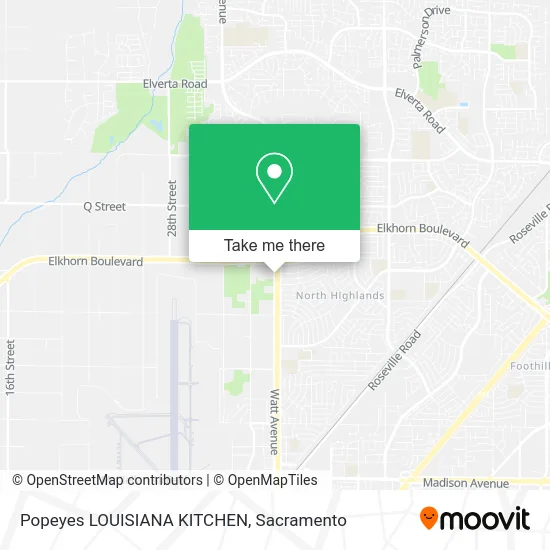 Mapa de Popeyes LOUISIANA KITCHEN