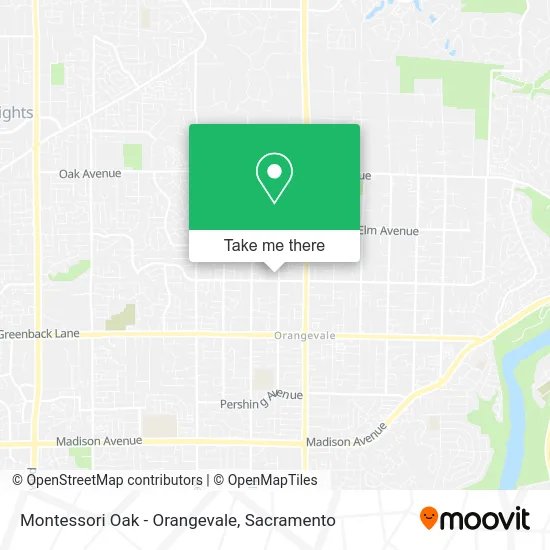 Montessori Oak - Orangevale map