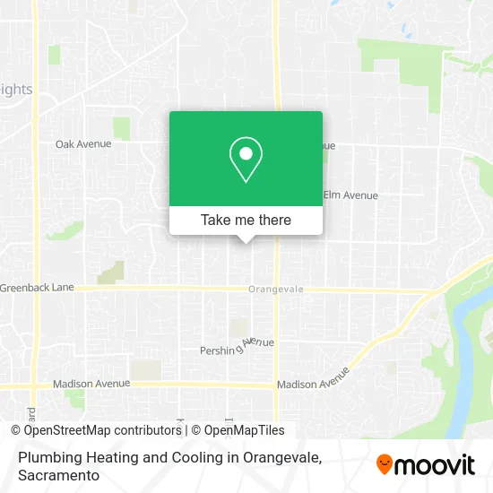 Mapa de Plumbing Heating and Cooling in Orangevale