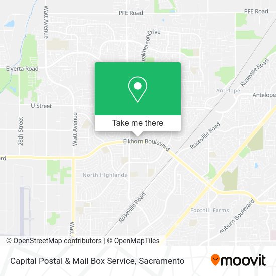 Capital Postal & Mail Box Service map
