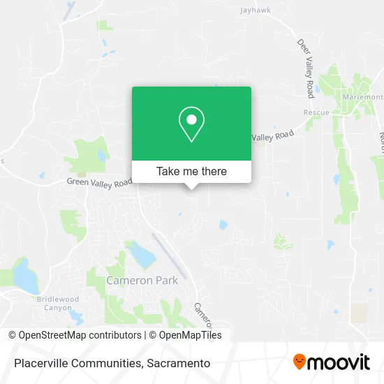 Placerville Communities map