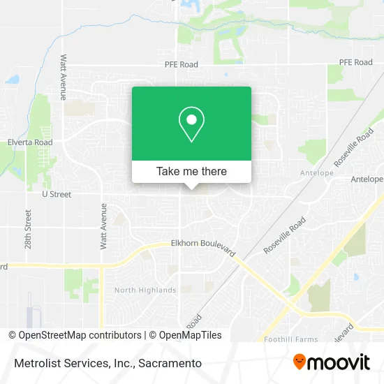 Mapa de Metrolist Services, Inc.