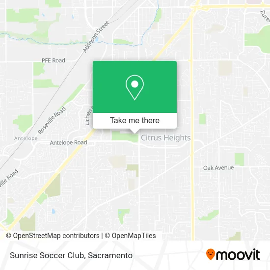 Sunrise Soccer Club map