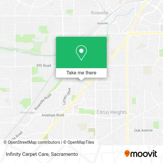 Mapa de Infinity Carpet Care