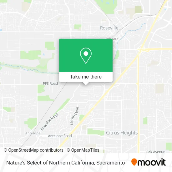 Mapa de Nature's Select of Northern California