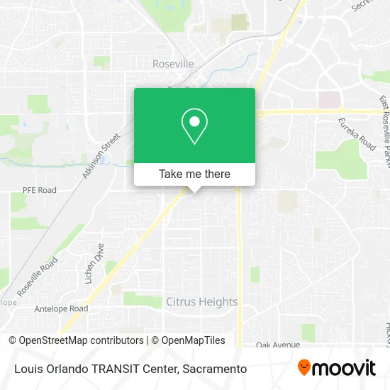 Mapa de Louis Orlando TRANSIT Center
