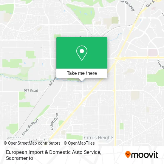 Mapa de European Import & Domestic Auto Service