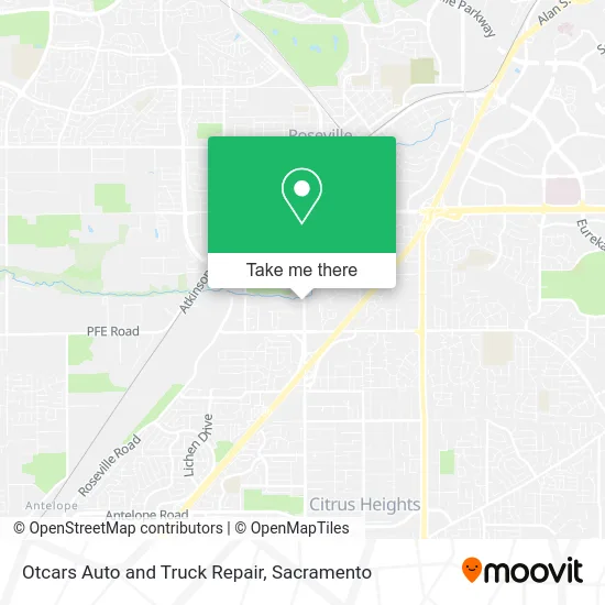 Otcars Auto and Truck Repair map